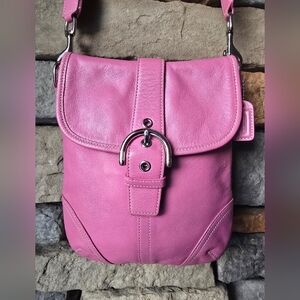 Coach Pink Leather Crossbody Bag